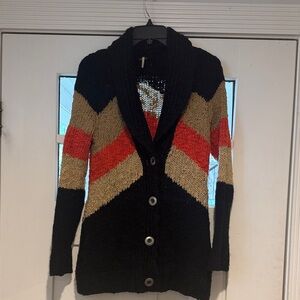 Free People Black Knit Sweater
